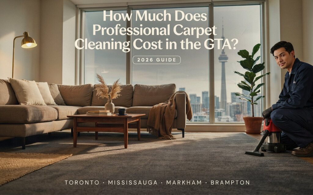 How Much Does Professional Carpet Cleaning Cost in the GTA? (2026 Guide)