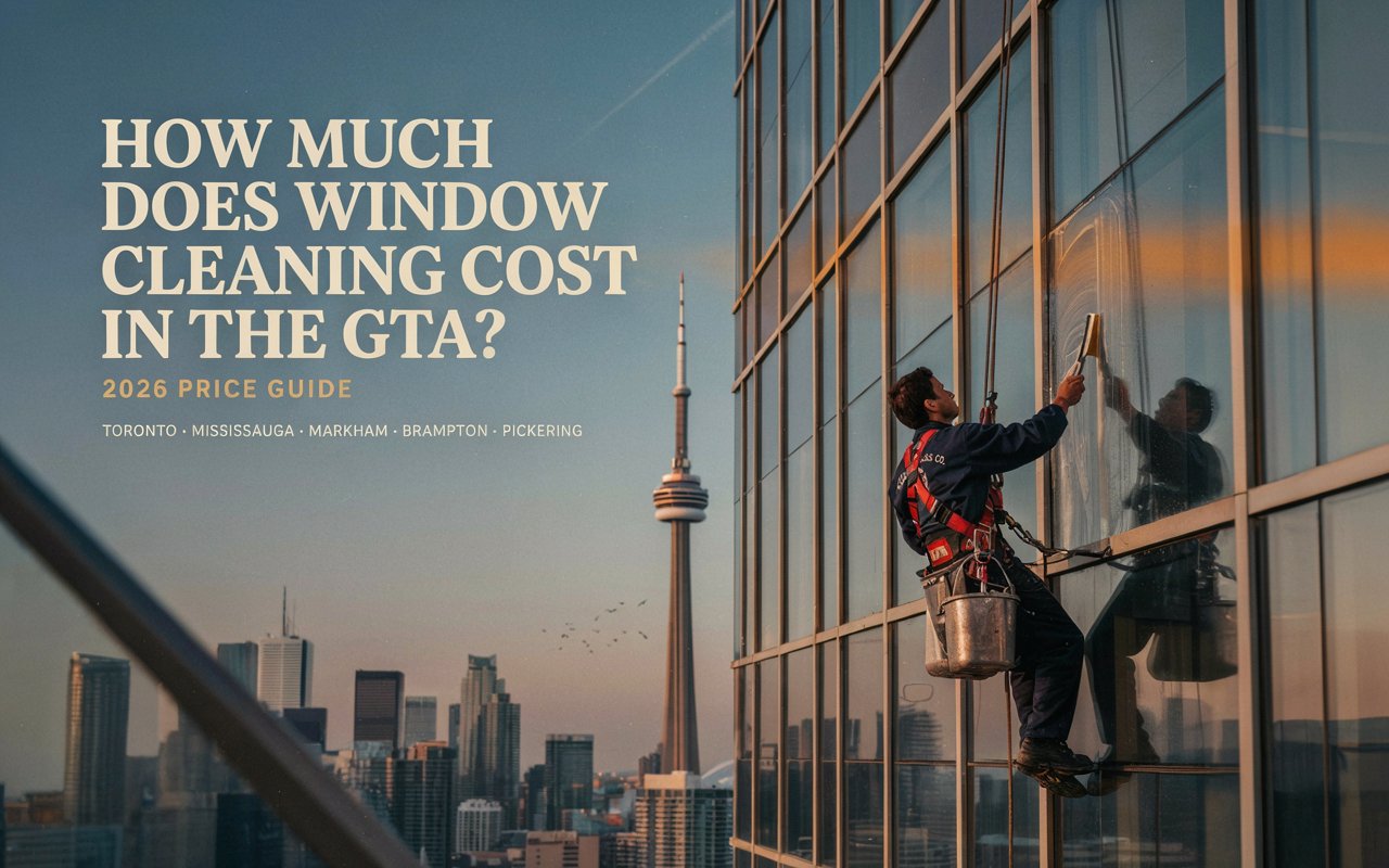 Real window cleaning prices for GTA homeowners in 2026. What a bungalow, two-storey and condo actually costs, plus what to ask before you book. Call 289-301-0925.