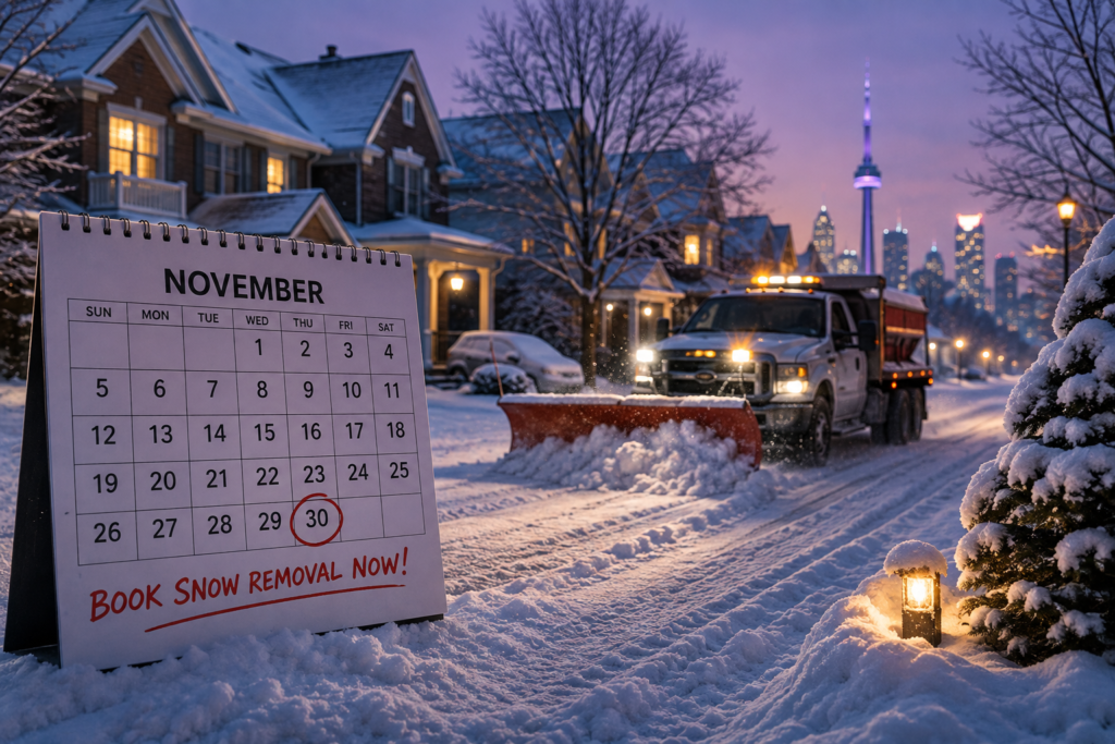 When to Book Snow Removal in Toronto: Why Waiting Until November Could Leave You Without a Crew