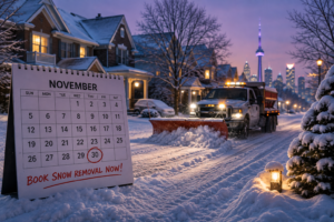 When to Book Snow Removal in Toronto: Why Waiting Until November Could Leave You Without a Crew