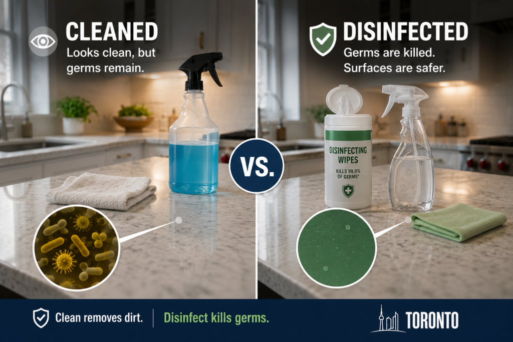 Is Your Home Actually Disinfected or Just Cleaned? What Toronto Homeowners Need to Know