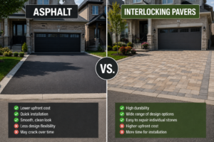 Asphalt vs. Interlocking Pavers: Which Is the Better Choice for a GTA Driveway?