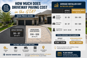 How Much Does Driveway Paving Cost in the GTA? (2026 Price Guide)