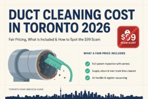 Duct Cleaning Cost in Toronto 2026: Fair Pricing and How to Spot the $99 Scam