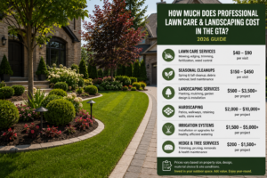 How Much Does Professional Lawn Care and Landscaping Cost in the GTA? (2026 Guide)